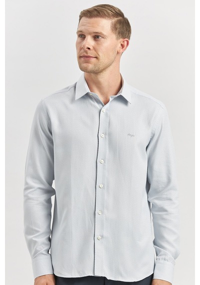 İmza Gri Uzun Kol Kendinden Desenli Armürlü 032 Sert Yaka Casual Slim Fit Gömlek 1004240249 Gri İmza Gri Uzun Kol Kendinden Desenli Armürlü 032 Sert Yaka Casual Slim Fit Gömlek 1004240249 Gri