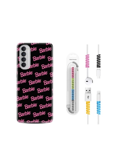 Oppo Reno 4 Pro Kılıf Kablo Koruyuculu Barbie 1404
