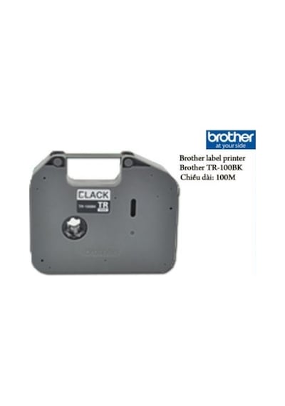 BROTHER P-TOUCH TR-100BK ETIKET 100 MT SİYAH  RİBON