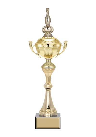 Odak Kupa - Figürlü Kupalar - Bowling / Labut Figürlü Kupalar Fg-062 A - 48 Cm Altın - Beyaz
