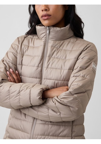 Gap V-frch Logo Lw Puffer Jkt Kadın Bej Mont 910106003