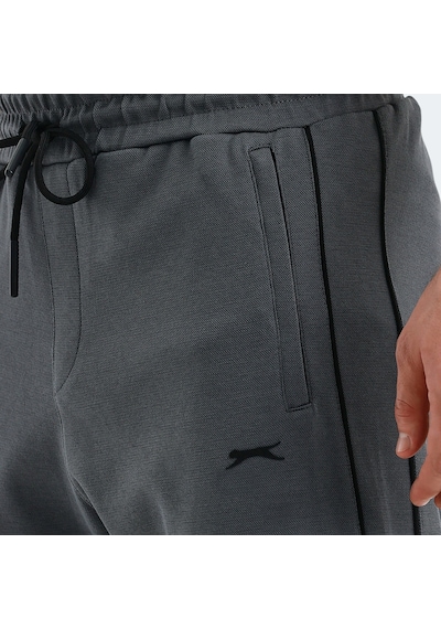 Slazenger VALARY Erkek Cepli Dar Paça Koyu Gri Eşofman Altı