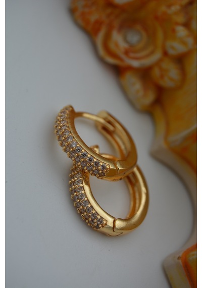 Stoneagejewellery Stoneage Zirkon Taşli Kilitli Küpe N11.88571 Çok Renkli