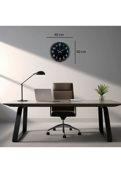 Silver Shadow 40 Cm Metal Duvar Saati Çok Renkli