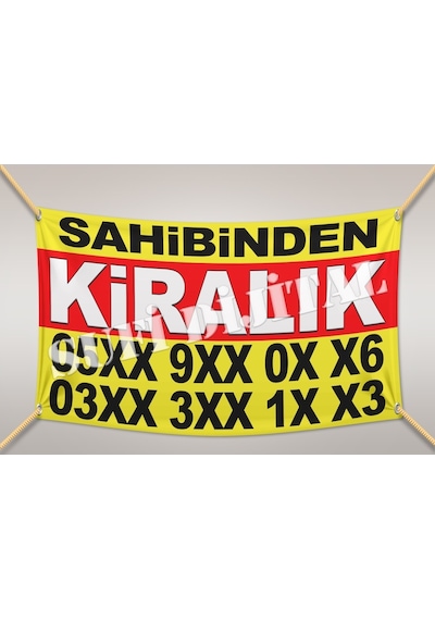 Kiralık Satılık Branda Pankart Basımı Ilan Afişi Dijital Baskı...