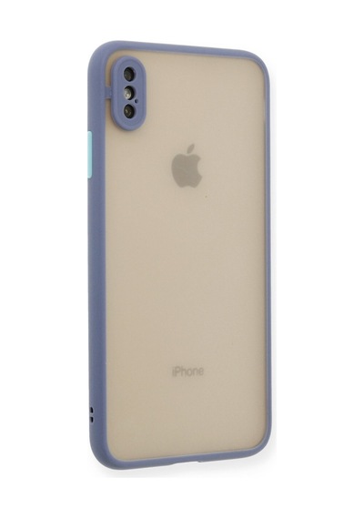 Apple iPhone Uyumlu Xs Max Kılıf Montreal Silikon Kapak - Gri Bz8683140207250