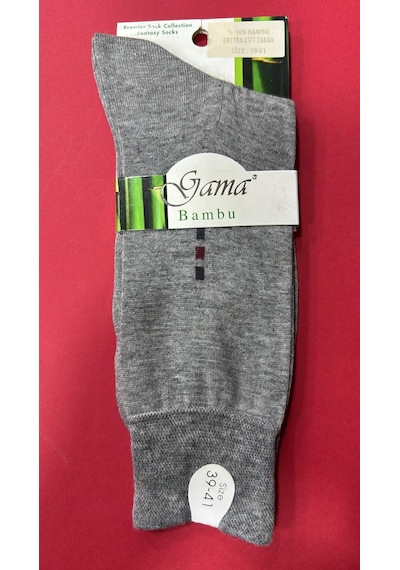 G.A.M.A. Gama Erkek Bambu Soket Çorap 6 Çift-815 Gri