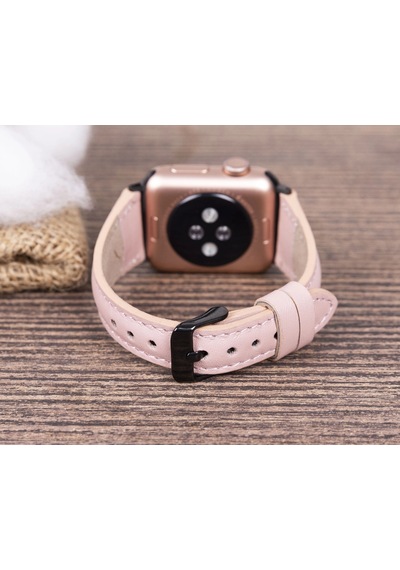 Apple Watch Uyumlu Deri Kordon 42-44-45mm Slim Nu2