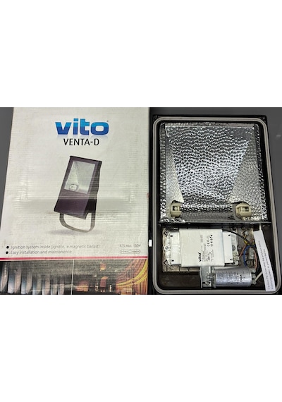 Vito Venta-d 3010050 150w Metal Halide Armatür Balast+ignatör Dahil - Ampül Hariç Siyah