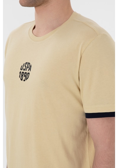 U.S. Polo Assn. Erkek Regular Fit Bisiklet Yaka Açık Haki Tişört 50306900-VR183