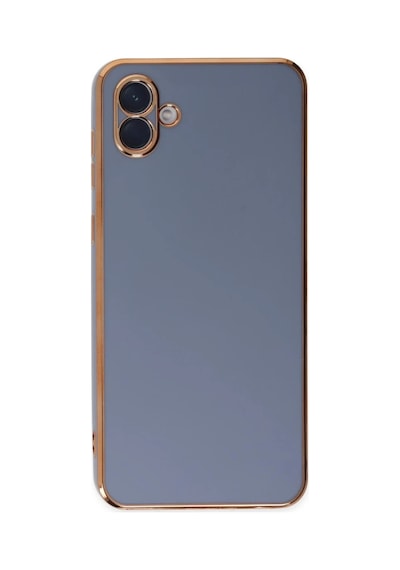 Samsung Galaxy Uyumlu. A04 Kılıf Volet Silikon - Mavi