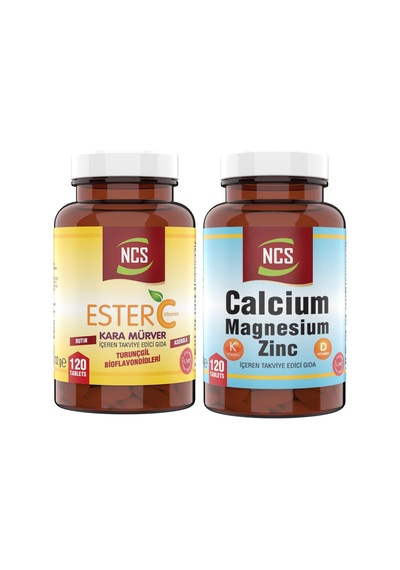 Ncs Ester C Vitamini 120 Tablet + Ncs Kalsiyum Magnezyum Çinko 120 Tablet