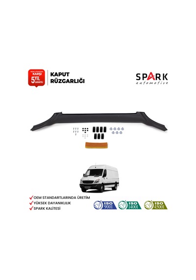Mercedes Sprinter 2006-2012 Yıl Aralığı Uyumlu Kaput Rüzgarlığı 3mm