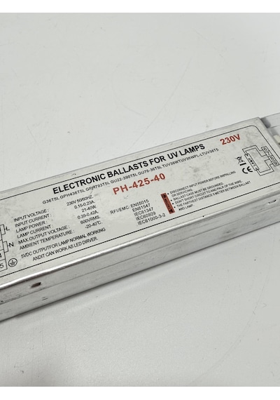 Ph-425-40 Uv Lamba Elektronik Balast