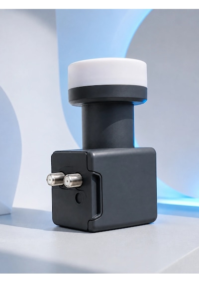 4k Ultra Hd Twin Lnb Çift Uydu Çıkışlı Ku Band Çanak Anten Lnb 0.1 Db