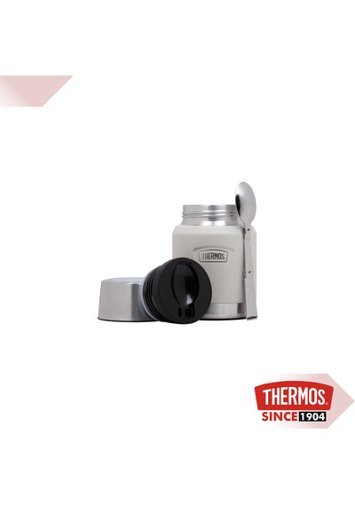 Thermos Icon Is300 0,47l Paslanmaz Çelik Yemek Termosu Kaşıklı Gri