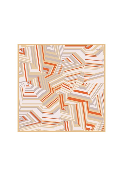 Arancia Hardal 90x90 İpek Twill Eşarp Hardal Hardal