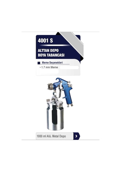 Proter 4001 S Alttan Depo Boya Tabancası