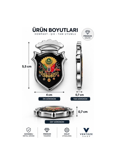 2 Adet Elite Arma Araç Sticker Ayna Pleksi 5,5x4 Cm Tuğra