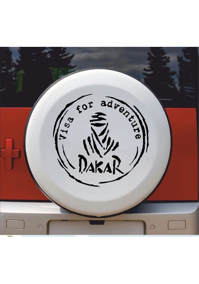 Dakar Adventure Sticker - 4x4 Off Road Kamp Adventure Sticker - Araba Oto Motosiklet Karavan Cam Sticker - 00079 60x60 Cm