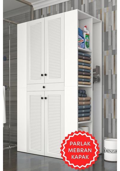Kenzlife Membran Çamaşır-kurutma Makinesi Dolabı Biruni Byzbyz Panjur 187 110 60 Mebran Kapak Mdf Gövde Beyaz Kenzlife Membran Çamaşır-kurutma Makinesi Dolabı Biruni Byzbyz Panjur 187 110 60 Mebran Kapak Mdf Gövde Beyaz