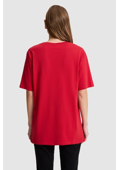 U.s. Polo Assn. Kadın Kırmızı Tişört Basic 50321690-vr171 Basıc Kırmızı