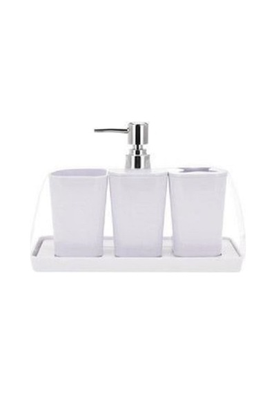 Tmall Home Design Banyo Seti 4 Prç.Beyaz-101418 Beyaz