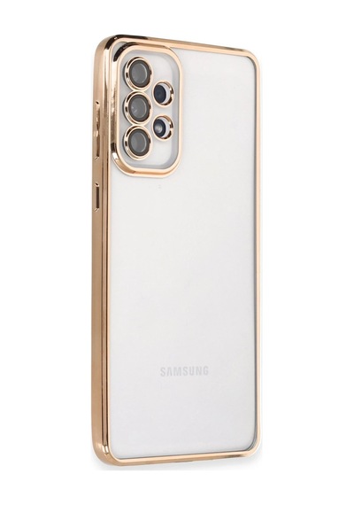 Newface - 466 - Samsung Galaxy Uyumlu A73 5g Kılıf Razer Lensli Silikon - Csmo-tex - - Gold