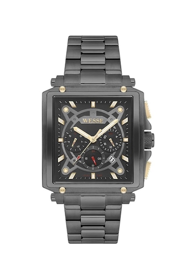 Wesse Wwg402705 Quartz Çelik Siyah 42 Mm Erkek Kol Saati