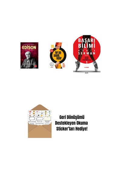 Edison + Her Şey Seninle Başlar + Başarı Bilimi + Okuma Sticker'ları