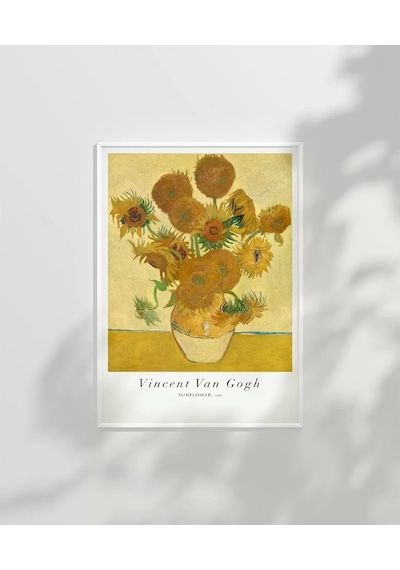 Çerçevesiz Poster Van Gogh Ayçiçekleri