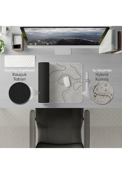 Ayrex Minesk 90x40 Cm Xxl Gaming Mouse Pad High Density Hybrid Kumaş Kaymaz Taban Yüksek Çözünürlüklü Bask