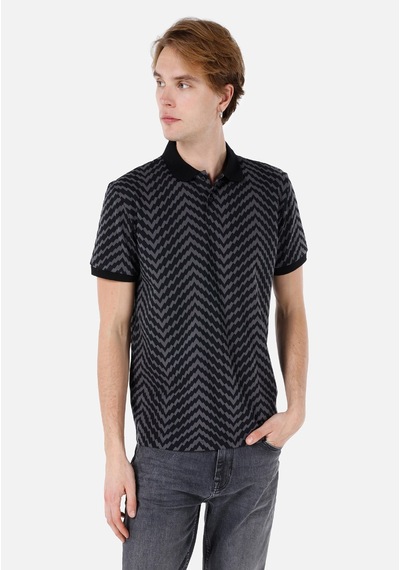 Colin's Colins Regular Fit Polo Yaka Erkek Siyah Kısa Kol Tişört Cl1068419 Q1.v1 Blk Siyah