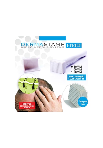Drs N140 İğne Dermastamp 1.50 MM Derma Mikro Stamp + Temizleme Spreyi