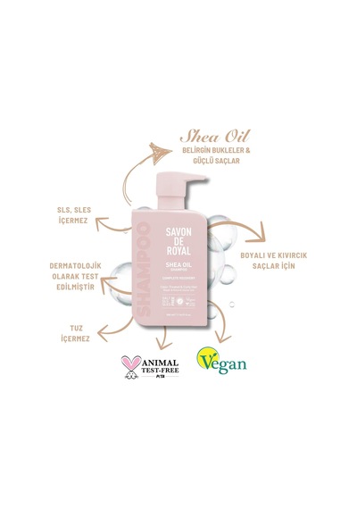 Savon De Royal Miracle Şampuan 500 Ml Boyalı Ve Kıvırcık Saçlar