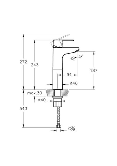 Artema A42586 Win S Yüksek Lavabo Bataryası