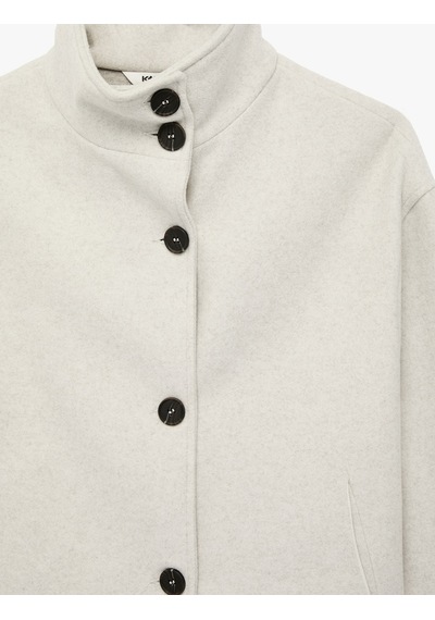 Koton Cepli Düğmeli Uzun Kollu Oversize Kısa Dik Yaka Kaşe Kaban Vızon Melanj 7wak00203ew Vizon Koton Cepli Düğmeli Uzun Kollu Oversize Kısa Dik Yaka Kaşe Kaban Vızon Melanj 7wak00203ew Vizon