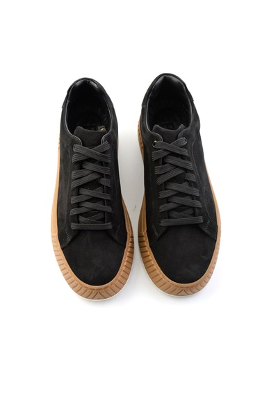 Bambi Siyah Nubuk Hakiki Deri Erkek Sneaker E01774007001