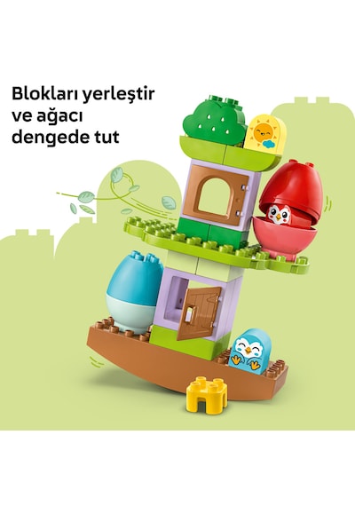 LEGO® DUPLO® Denge ve Dizme Ağacı 10440 - 18 Ay ve Üzeri Küçük Çocuklar için Eğitici Oyuncak Yapım Seti (27 Parça)