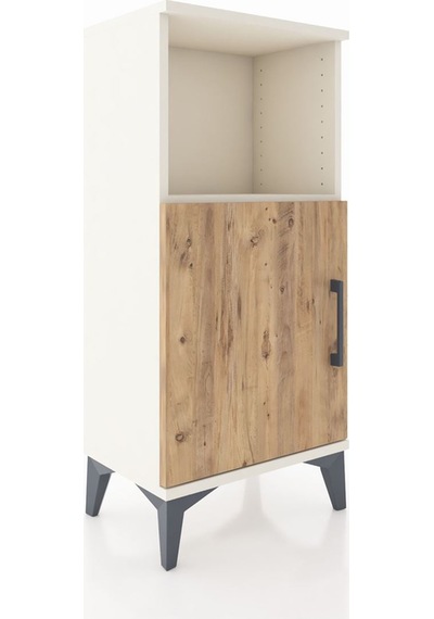 Arges Komodin 2 Raflı Tek Kapaklı 44x30x96 Aytaşı-çam Aytaşı