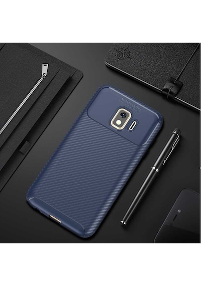 Samsung Uyumlu Galaxy J2 Core Kılıf Karbon Silikon Case