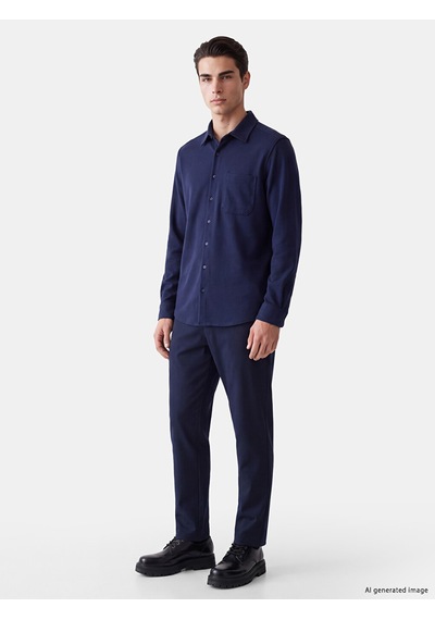 Lcwaıkıkı Classic Lacivert Regular Fit Erkek Gömlek