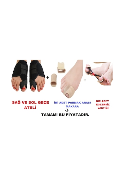 Bunion Kemik Koruyucu  Set Baş Parmak Kemik Çıkıntısı Önleyici
