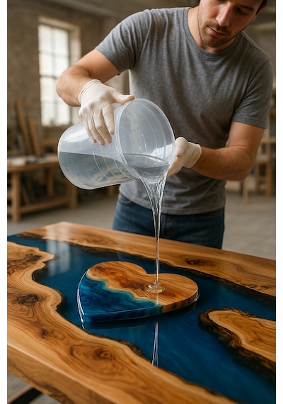 Glaresın Clear Epoxy Resın Ultra Şeffaf Hızlı 15 Kg Hobby Sanat Art Tepsi İnce Döküm Epoksi Reçine Kıt