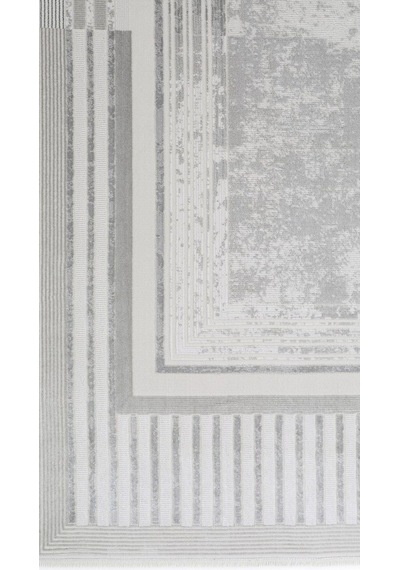 By Özer Halı Krem Renk Gri Bordürlü Modern Empera Halı Raymond Plus Cagnes Salon Halısı Çok Renkli