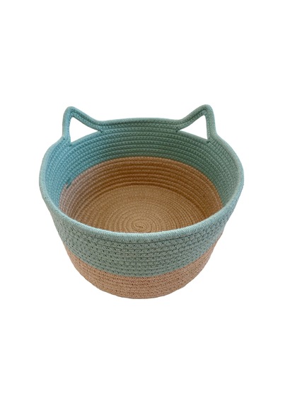 Koçtaş Kedi Kulaklı Sepet 30x18 Cm Yeşil
