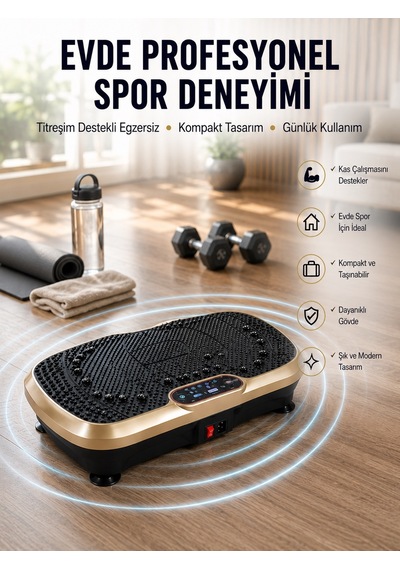 Ev Tipi Titreşimli Spor Aleti Yakım Destekli Tasarım Yeni Nesil - Lisinya Diğer