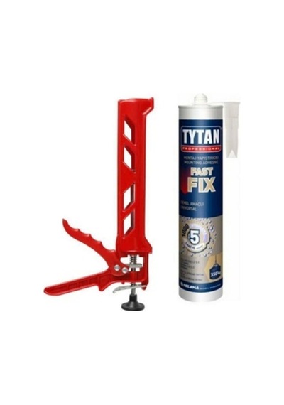Tytan Fast Fıx Korniş Yapıştırıcı Montaj Silikonu Beyaz 290 Ml +pls Tabancalı