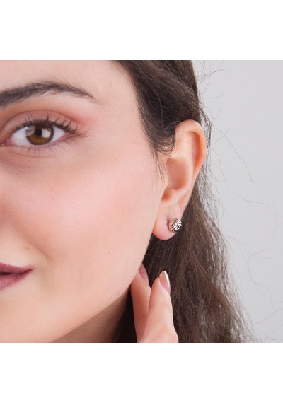14 Ayar 7 Mm Altın Top Küpe 2,10 Gr-5983 96533294