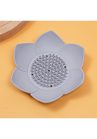 Buççin Online Mağaza Gri Silikon Sabunluk Lotus Silikon Sabunluk Silikon Gri Çok Renkli
